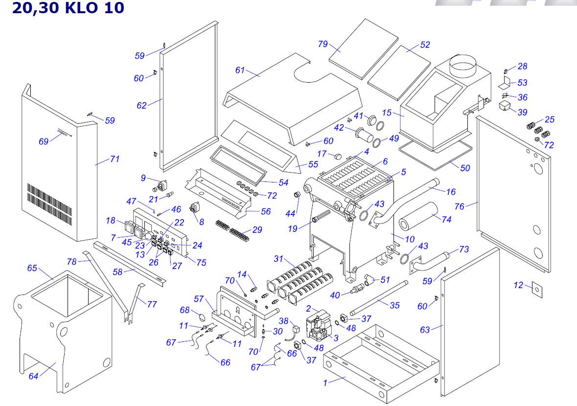 Схемы котлов protherm. Протерм 130 klo ремкомплект теплообменник. Grizzly 100 klo взрывная схема.