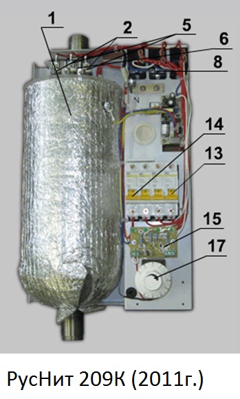 Эл схема эл котла руснит